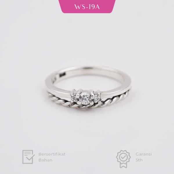 Cincin Nikah Cincin Tunangan Cincin Emas Putih WS-19