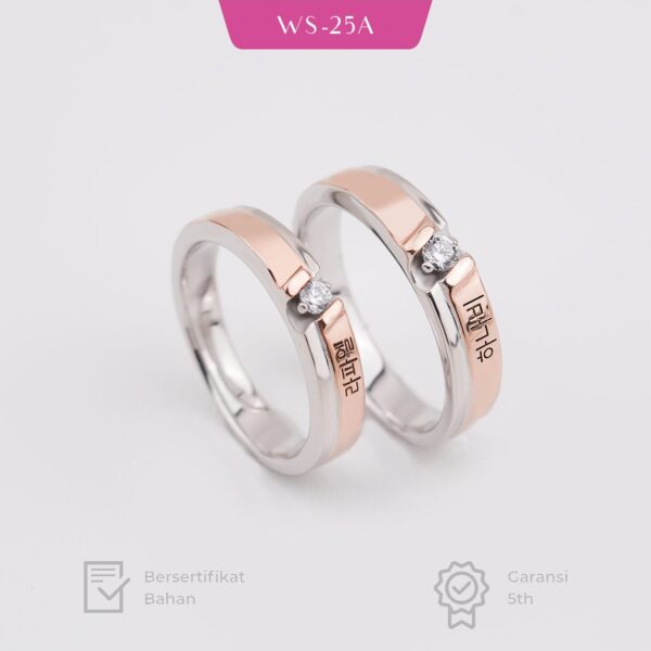 Cincin Tunangan Cincin Nikah Cincin Couple Cincin Emas Paltinum WS-25