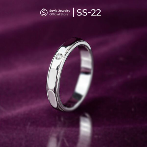 Cincin Kawin Cowok Palladium 5% SS-L22